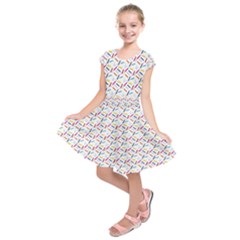 Sprinkles Flat Design Patter Food Kids  Short Sleeve Dress by Vaneshart