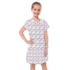 Sprinkles Flat Design Patter Food Kids  Drop Waist Dress by Vaneshart