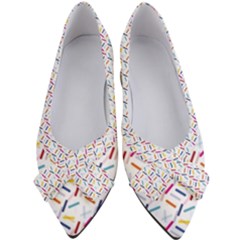 Sprinkles Flat Design Patter Food Women s Bow Heels