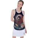 Pattern Background Swinging Design Racer Back Mesh Tank Top View1