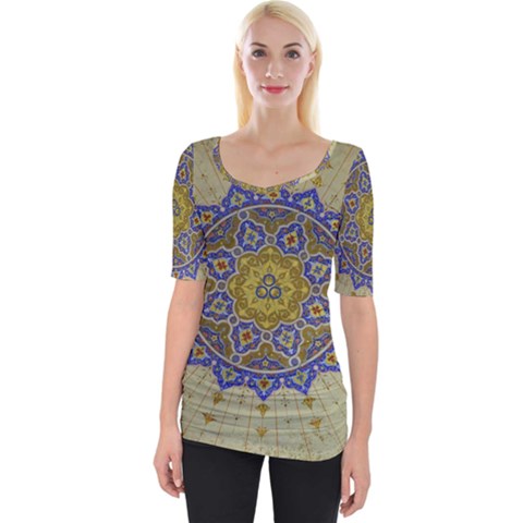 Image Star Pattern Mosque Tashkent Wide Neckline Tee by Vaneshart