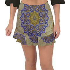 Image Star Pattern Mosque Tashkent Fishtail Mini Chiffon Skirt by Vaneshart