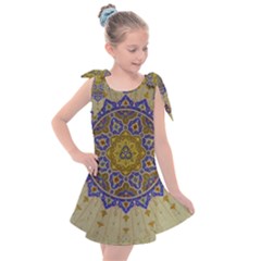 Image Star Pattern Mosque Tashkent Kids  Tie Up Tunic Dress by Vaneshart