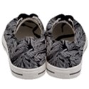 Fern Leaves Foliage Black And White Men s Low Top Canvas Sneakers View4