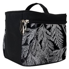 Fern Leaves Foliage Black And White Make Up Travel Bag (small) by Vaneshart