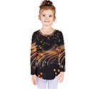 Abstract Background Particles Wave Kids  Long Sleeve Tee View1