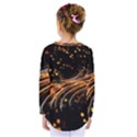 Abstract Background Particles Wave Kids  Long Sleeve Tee View2