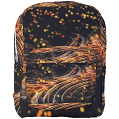 Abstract Background Particles Wave Full Print Backpack by Vaneshart