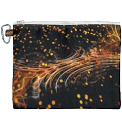 Abstract Background Particles Wave Canvas Cosmetic Bag (xxxl) by Vaneshart