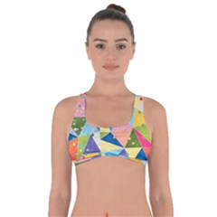 Abstract Background Colorful Got No Strings Sports Bra by Vaneshart