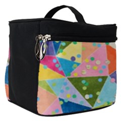 Abstract Background Colorful Make Up Travel Bag (small) by Vaneshart