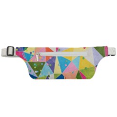 Abstract Background Colorful Active Waist Bag