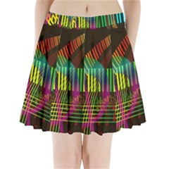 Music Piano Treble Clef Clef Pleated Mini Skirt by Vaneshart