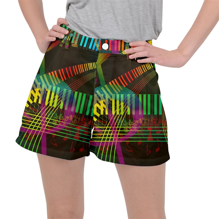 Music Piano Treble Clef Clef Ripstop Shorts