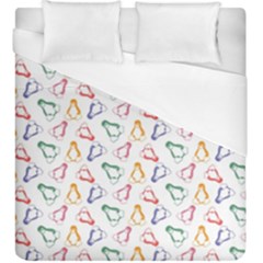 Linux Kernel Penguin Pattern Logo Duvet Cover (king Size) by Vaneshart