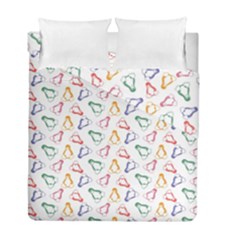 Linux Kernel Penguin Pattern Logo Duvet Cover Double Side (full/ Double Size) by Vaneshart