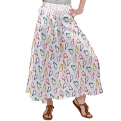 Linux Kernel Penguin Pattern Logo Satin Palazzo Pants by Vaneshart