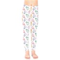 Linux Kernel Penguin Pattern Logo Kids  Leggings View1