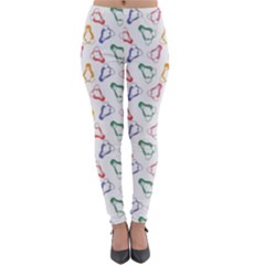 Linux Kernel Penguin Pattern Logo Lightweight Velour Leggings by Vaneshart