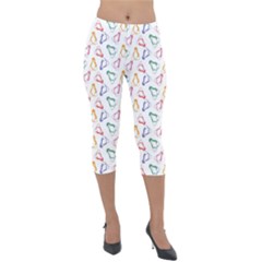 Linux Kernel Penguin Pattern Logo Lightweight Velour Capri Leggings  by Vaneshart