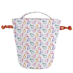 Linux Kernel Penguin Pattern Logo Drawstring Bucket Bag by Vaneshart