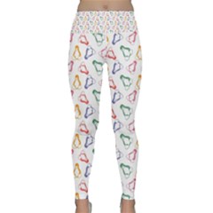 Linux Kernel Penguin Pattern Logo Lightweight Velour Classic Yoga Leggings by Vaneshart