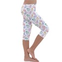 Linux Kernel Penguin Pattern Logo Kids  Lightweight Velour Capri Leggings  View3