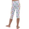 Linux Kernel Penguin Pattern Logo Kids  Lightweight Velour Capri Leggings  View4