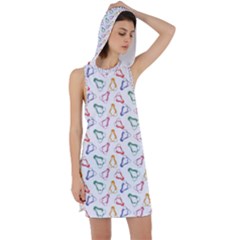 Linux Kernel Penguin Pattern Logo Racer Back Hoodie Dress