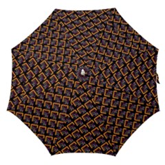 Abstract Orange Geometric Pattern Straight Umbrellas by Vaneshart