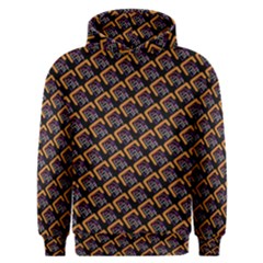 Abstract Orange Geometric Pattern Men s Overhead Hoodie by Vaneshart