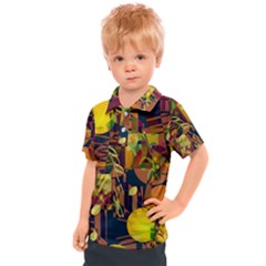 Background Abstract Texture Pattern Kids  Polo Tee