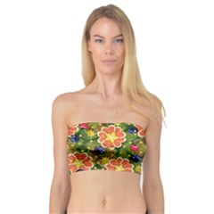 Fruit Star Blueberry Cherry Leaf Bandeau Top by Vaneshart