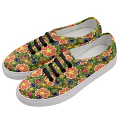 Fruit Star Blueberry Cherry Leaf Women s Classic Low Top Sneakers by Vaneshart