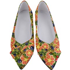 Fruit Star Blueberry Cherry Leaf Women s Bow Heels