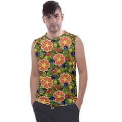 Fruit Star Blueberry Cherry Leaf Men s Regular Tank Top