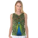 Peacock Feathers Bird Nature Women s Basketball Tank Top View1