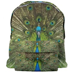 Peacock Feathers Bird Nature Giant Full Print Backpack by Vaneshart