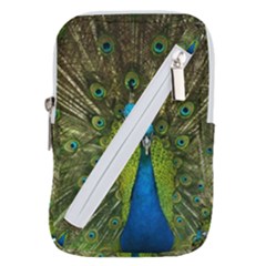 Peacock Feathers Bird Nature Belt Pouch Bag (large) by Vaneshart