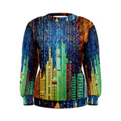 Matrix City Urbanization Technology Women s Sweatshirt by Vaneshart