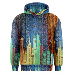 Matrix City Urbanization Technology Men s Overhead Hoodie by Vaneshart