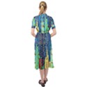 Matrix City Urbanization Technology Keyhole Neckline Chiffon Dress View2