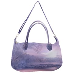 Nature Landscape Winter Removal Strap Handbag by Vaneshart