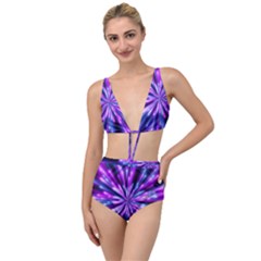 Background Structure Lines Tied Up Two Piece Swimsuit by Vaneshart