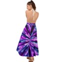 Background Structure Lines Backless Maxi Beach Dress View2