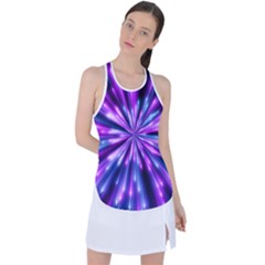 Background Structure Lines Racer Back Mesh Tank Top