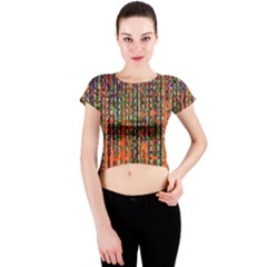 Matrix Technology Data Digital Crew Neck Crop Top by Vaneshart