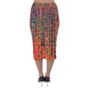 Matrix Technology Data Digital Velvet Midi Pencil Skirt View2