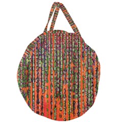 Matrix Technology Data Digital Giant Round Zipper Tote by Vaneshart