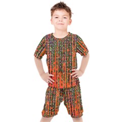 Matrix Technology Data Digital Kids  Tee And Shorts Set by Vaneshart